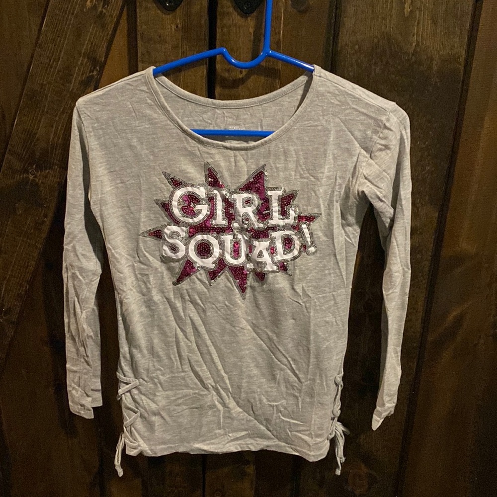 Girls Justice Sequined Long-sleeved Tee Size 10